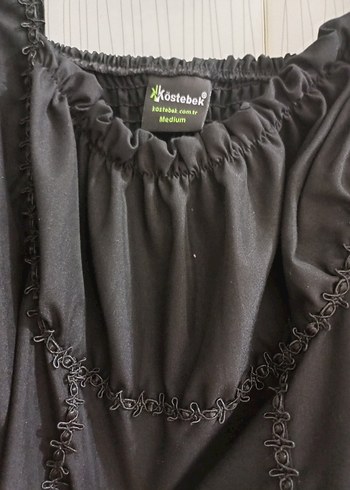 Uzun Kollu Siyah Midi Kadın Elbise - Görsel 4