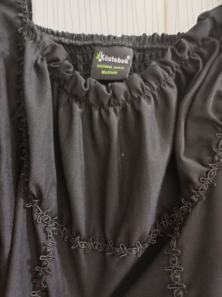 Uzun Kollu Siyah Midi Kadın Elbise - Görsel 4