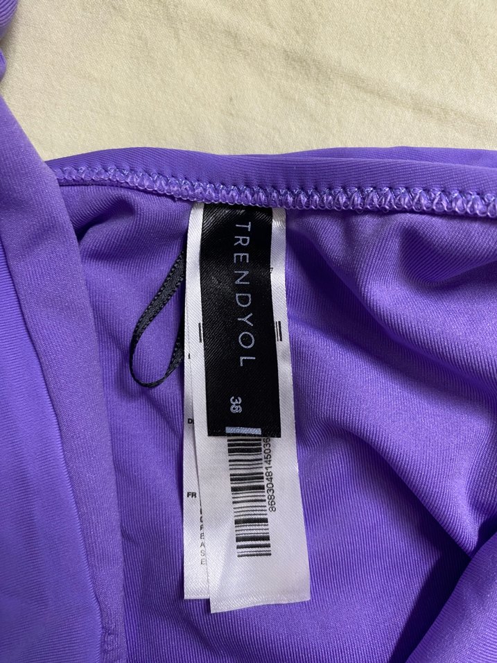 Mor İp Askılı Kadın Mayo - Görsel 2