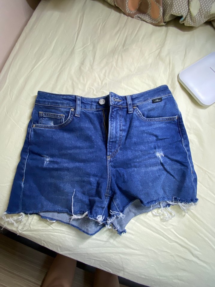 Mavi Kadın Mini Denim Şort - Görsel 2