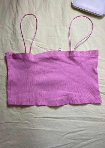 Pembe Pastel İnce Askılı Bralet