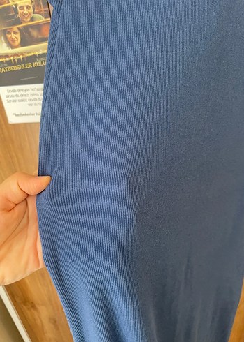 Kadın Lacivert Uzun Kolsuz Elbise - Görsel 2