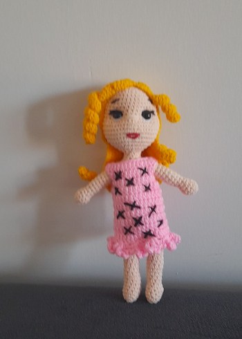 Pembe El Örgüsü Bebek amigurimi - Görsel 2