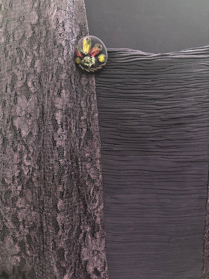 Mor Drapeli Kadın Elbise - Görsel 3