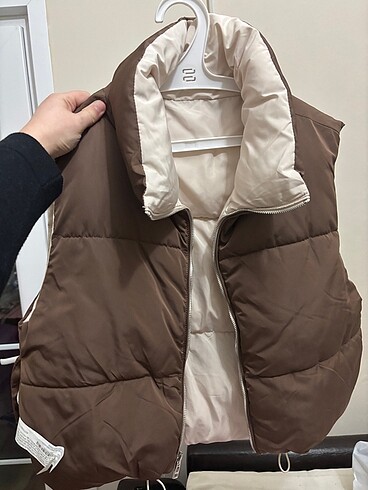 m Beden kahverengi Renk Bershka yelek