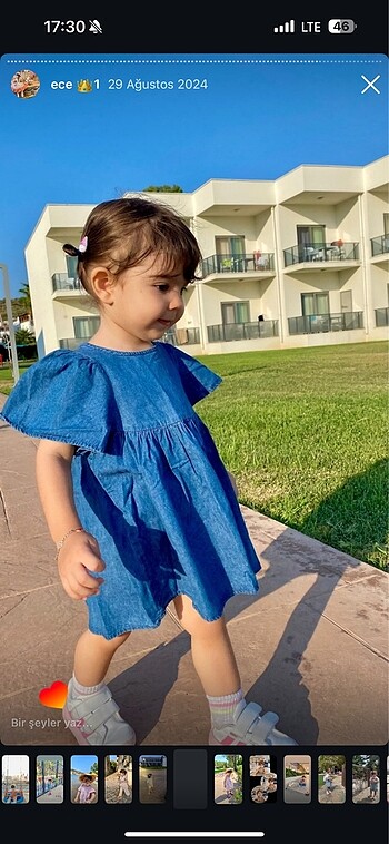 Zara Mavi kot elbise