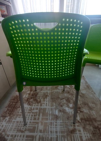 ALEMİNYUM AYAKLI 4 ADET SANDALYE - Görsel 7