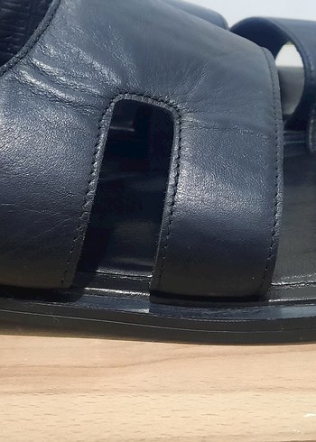 Siyah Erkek Tokalı Sandalet - Görsel 12