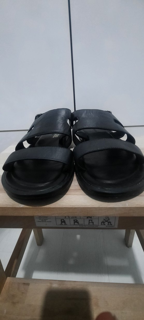 Siyah Erkek Tokalı Sandalet - Görsel 3