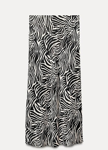 Zara saten midi etek