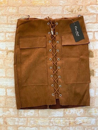 mini etek nubuk