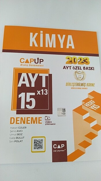 ÇAP AYT Kimya Denemesi 15'li 2023 Basım*