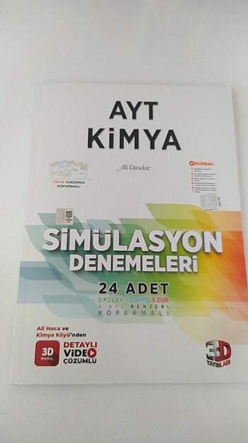 3D AYT Kimya Simülasyon Denemeleri 24'lü