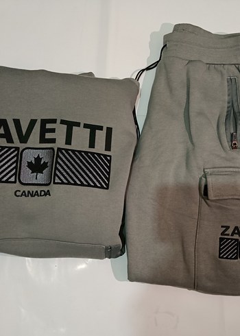 Gri Kapüşonlu Erkek Eşofman Takımı - Görsel 2