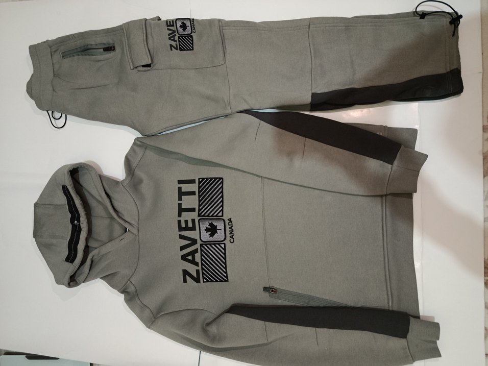 Gri Kapüşonlu Erkek Eşofman Takımı - Görsel 3