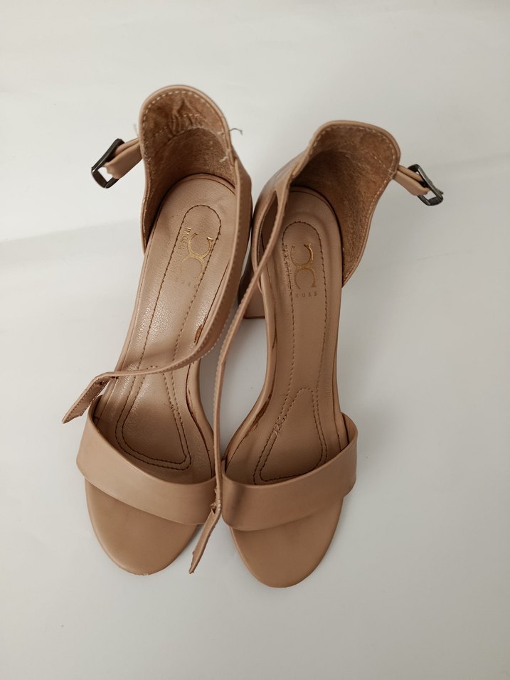 Bej Kadın Topuklu Sandalet - Görsel 2