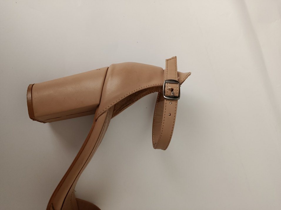 Bej Kadın Topuklu Sandalet - Görsel 4