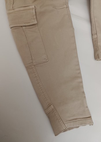 Bej Rahat Kesim Erkek Kargo Pantolon - Görsel 5