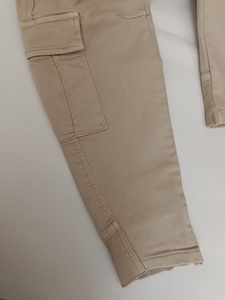 Bej Rahat Kesim Erkek Kargo Pantolon - Görsel 5