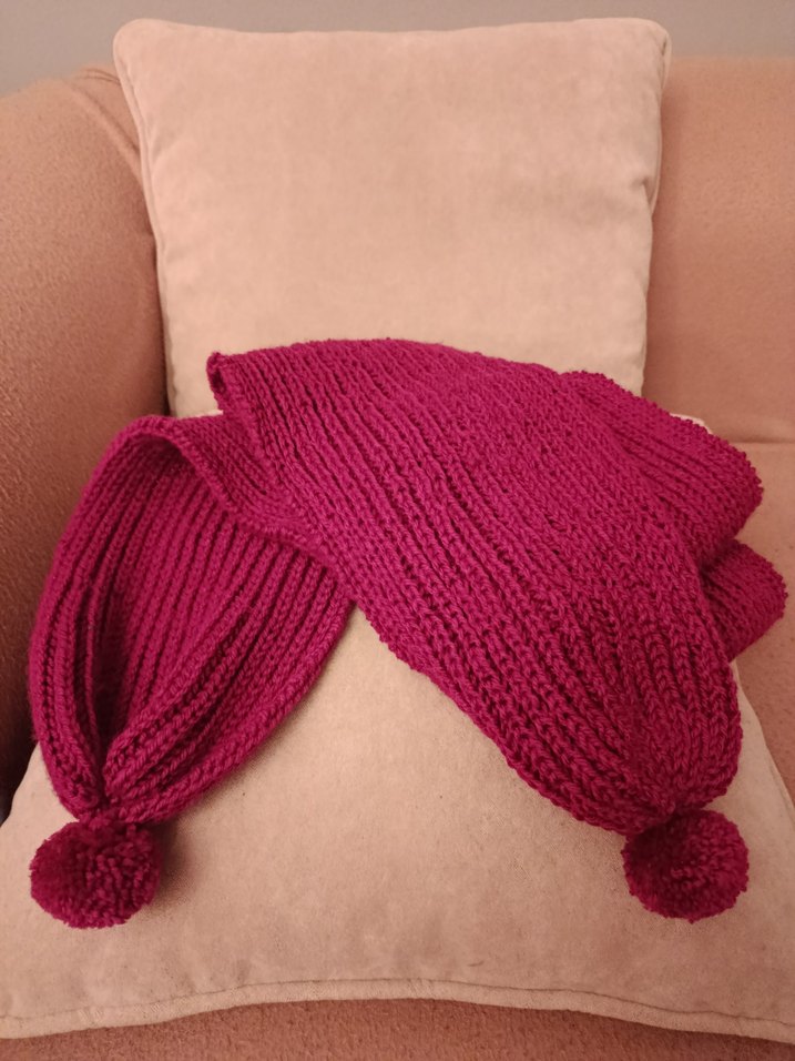 Örgü Bohem Kadın Bere atkı eldiven takım - Görsel 3