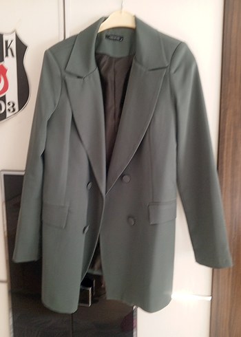 Trendyol & Milla su yeşili Kadın Düğmeli Blazer ceket
