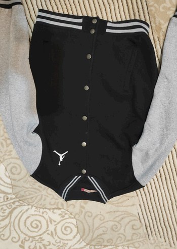 Jordan nakışlı unisex kolej ceket - Görsel 5