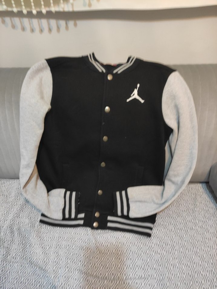 Jordan nakışlı unisex kolej ceket - Görsel 4