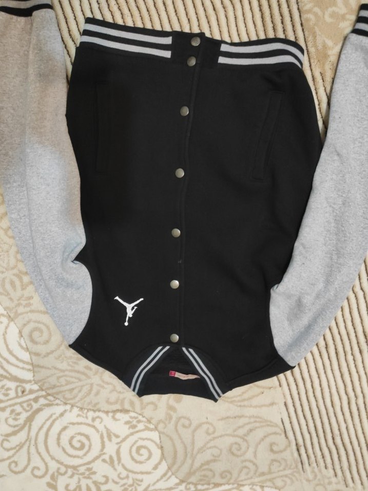 Jordan nakışlı unisex kolej ceket - Görsel 5