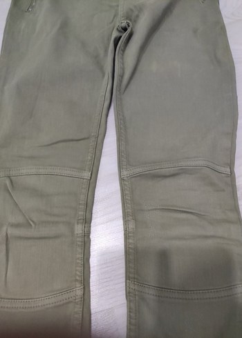 Polo garage Kadın Haki  Fermuarlı Kumaş Pantolon - Görsel 3