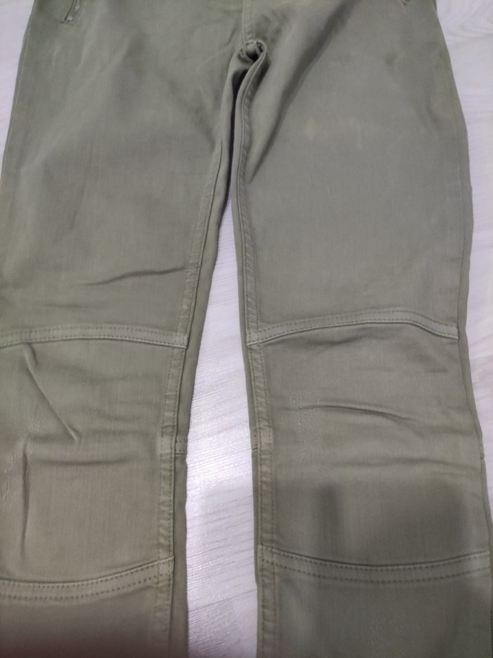 Polo garage Kadın Haki  Fermuarlı Kumaş Pantolon - Görsel 3