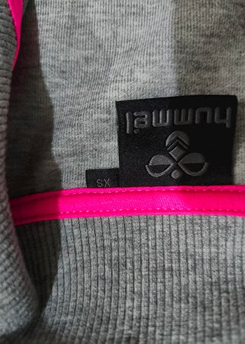 Hummel marka Bayan Gri Fermuarlı Sweatshirt - Görsel 4