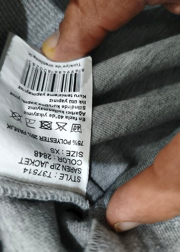 Hummel marka Bayan Gri Fermuarlı Sweatshirt - Görsel 6