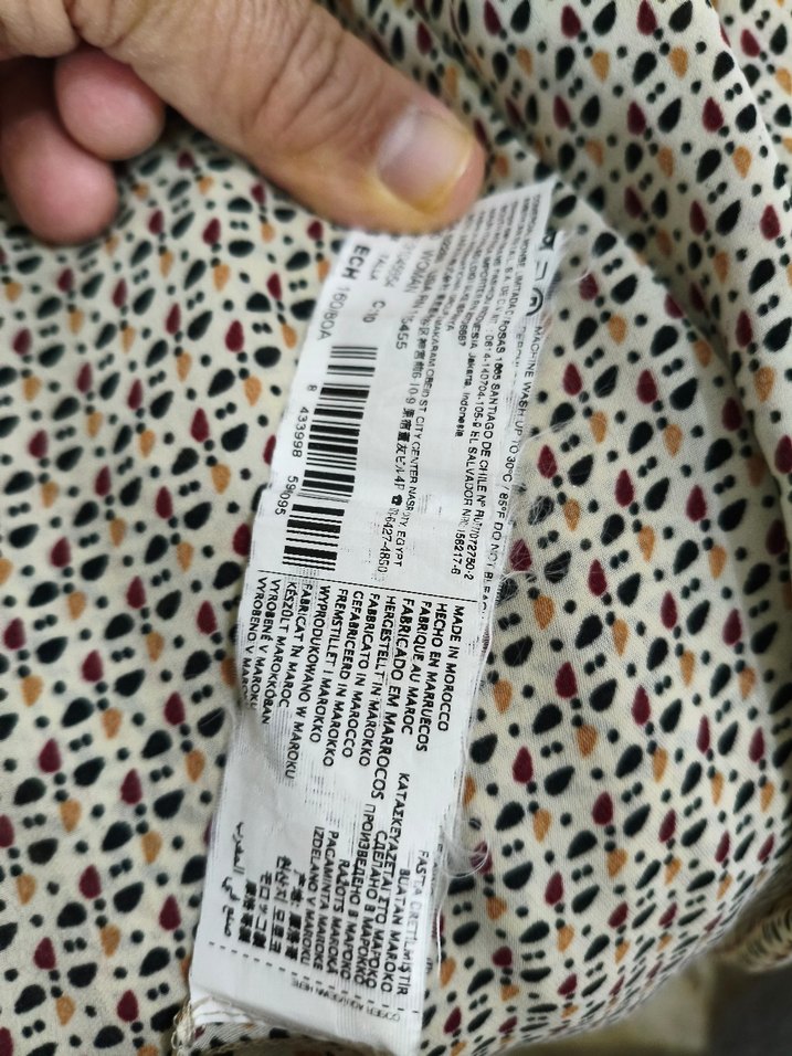 orijinal Mango marka Bej Düğmeli Uzun Kollu Kadın Gömlek - Görsel 5