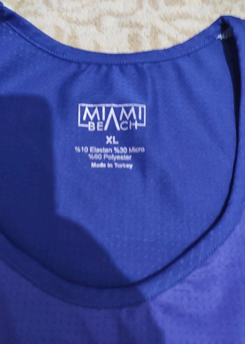 Miami Beach Erkek Lacivert Çizgili Kolsuz Tişört - Görsel 3