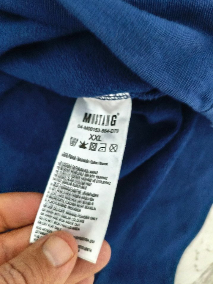 Mustang Lacivert Erkek Denim Sweatshirt - Görsel 4