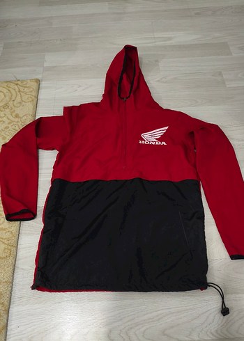 Honda Logolu Kırmızı Erkek Fermuarlı Sweatshirt - Görsel 2