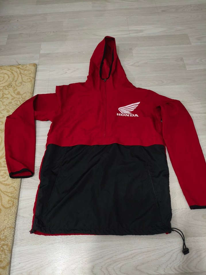 Honda Logolu Kırmızı Erkek Fermuarlı Sweatshirt - Görsel 2