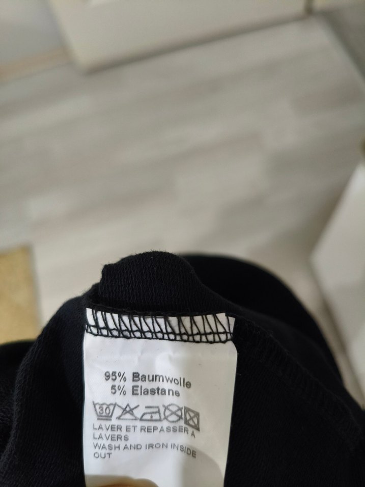 Siyah baskılı Moncler erkek sweatshirt - Görsel 4