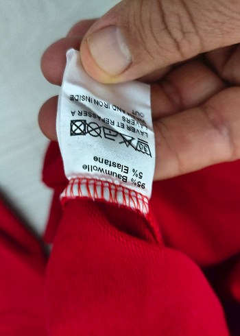 Kırmızı Moncler Erkek Sweatshirt - Görsel 3