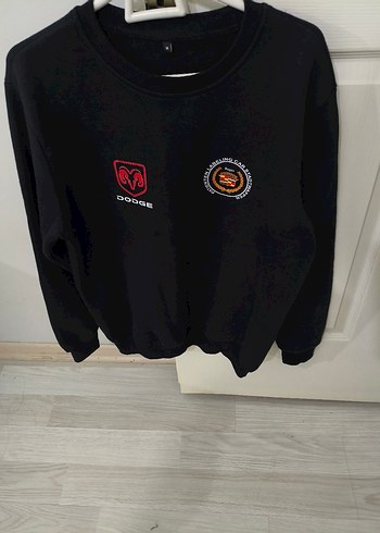 Roger Kadın Siyah Baskılı Sweatshirt - Görsel 4