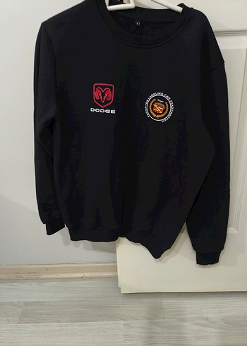 Roger Kadın Siyah Baskılı Sweatshirt - Görsel 3