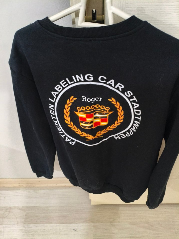 Roger Kadın Siyah Baskılı Sweatshirt - Görsel 2