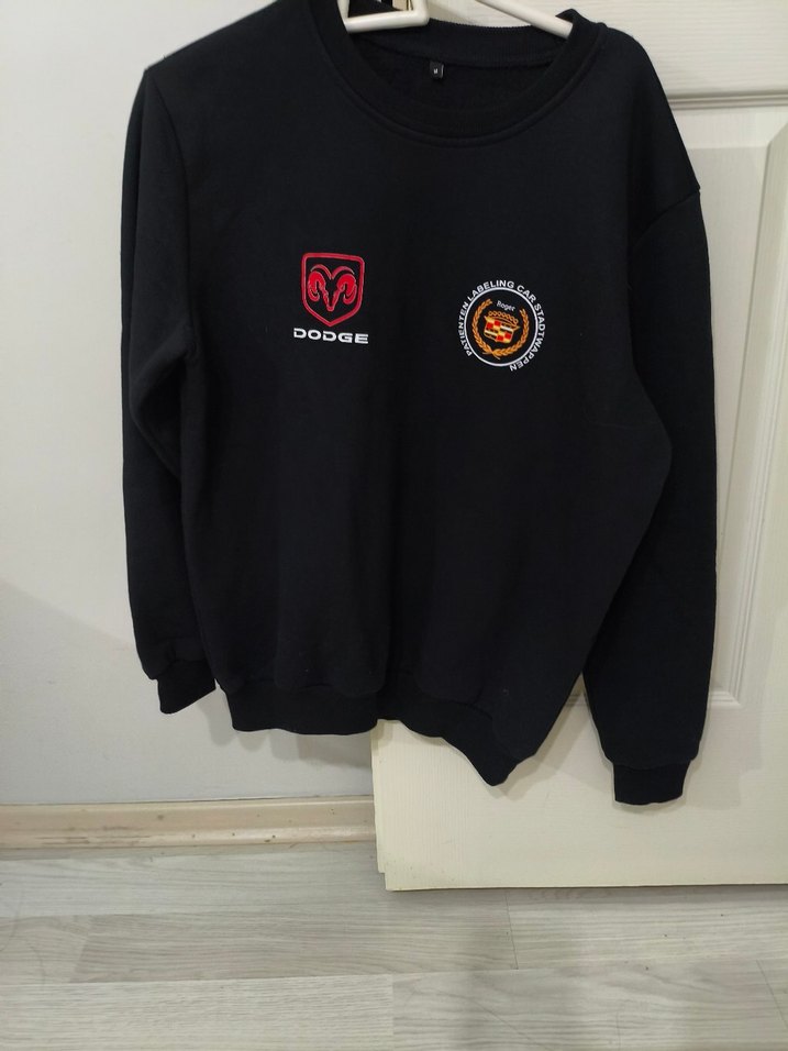 Roger Kadın Siyah Baskılı Sweatshirt - Görsel 3