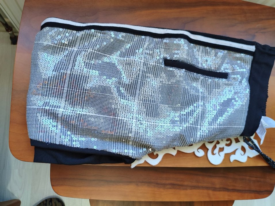 Gri Payetli Kadın Eşofman Altı - Görsel 4