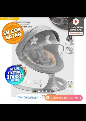 Elele Otomatik Sallanan Ana kucağı - Görsel 8