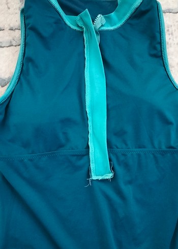 Fermuarlı Kolsuz Lacivert Mayo - Görsel 8