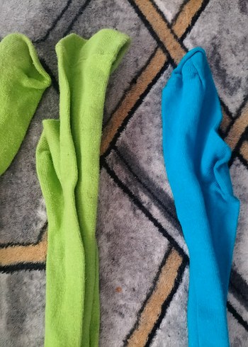 Kız Çocuk Elastik Bel Renkli Tayt - Görsel 3