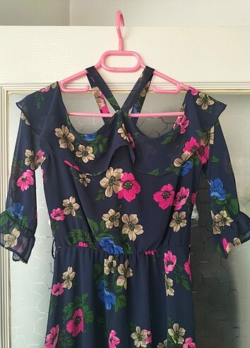 Bayan şifon elbise - Görsel 2