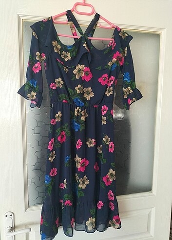 Bayan şifon elbise - Görsel 4