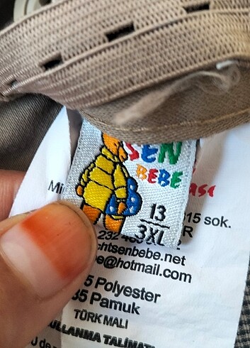 11-12 Yaş Beden camel Renk Okul pantolonu